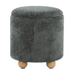 Bacci Contemporary Green Fabric Storage Ottoman Set (Set of 2)