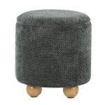 Bacci Contemporary Green Fabric Storage Ottoman Set (Set of 2)