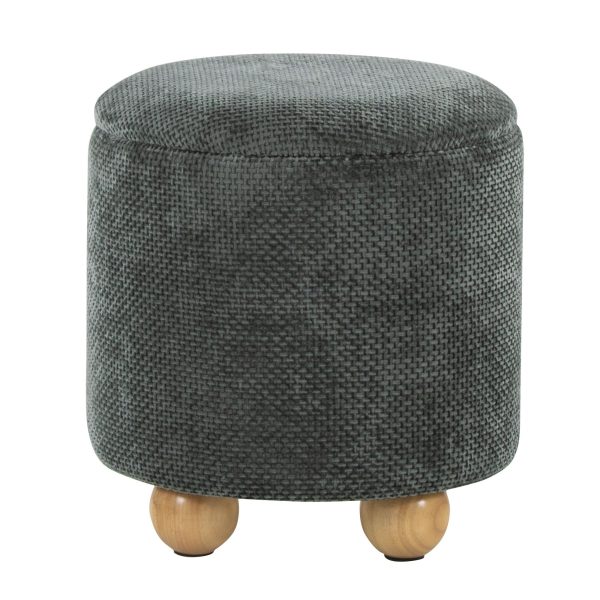 Bacci Contemporary Green Fabric Storage Ottoman Set Set of 2 8