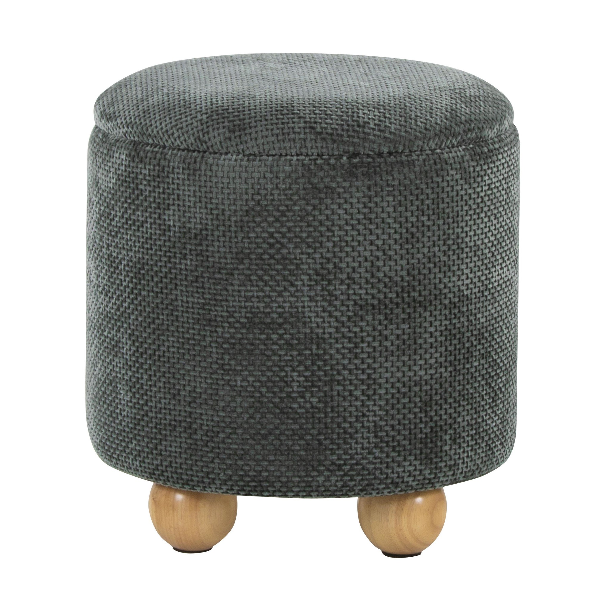 Bacci Contemporary Green Fabric Storage Ottoman Set (Set of 2) 9 Bacci Contemporary Green Fabric Storage Ottoman Set (Set of 2) - Image 9