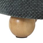 Bacci Contemporary Green Fabric Storage Ottoman Set (Set of 2)