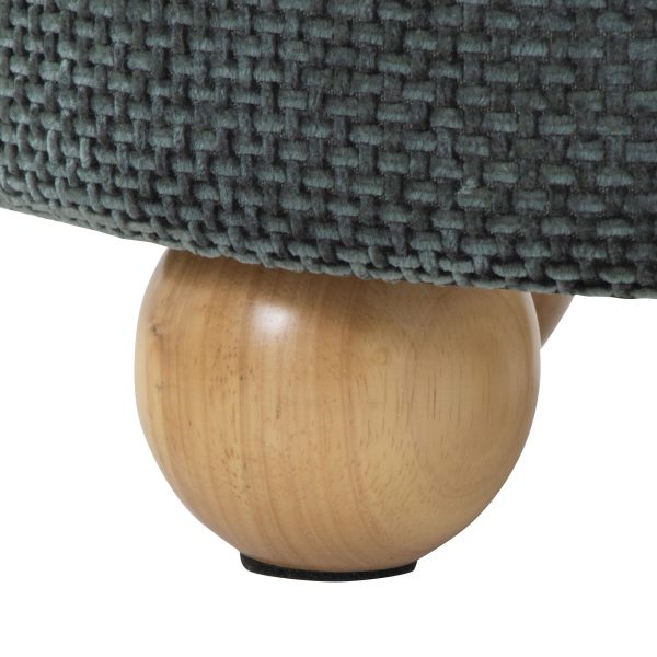 Bacci Contemporary Green Fabric Storage Ottoman Set Set of 2 9