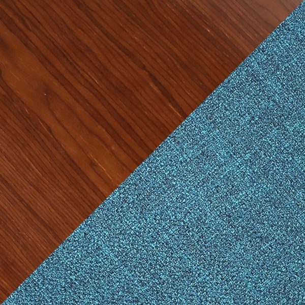 Bacci Teal Walnut Mid Century Modern Accent Chairs Set of 2 11