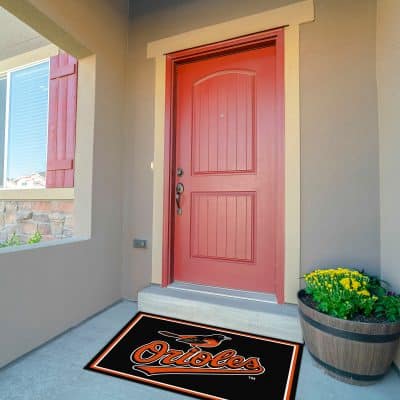 Baltimore Orioles 3x4 Spirit Area Rug Officially Licensed MLB