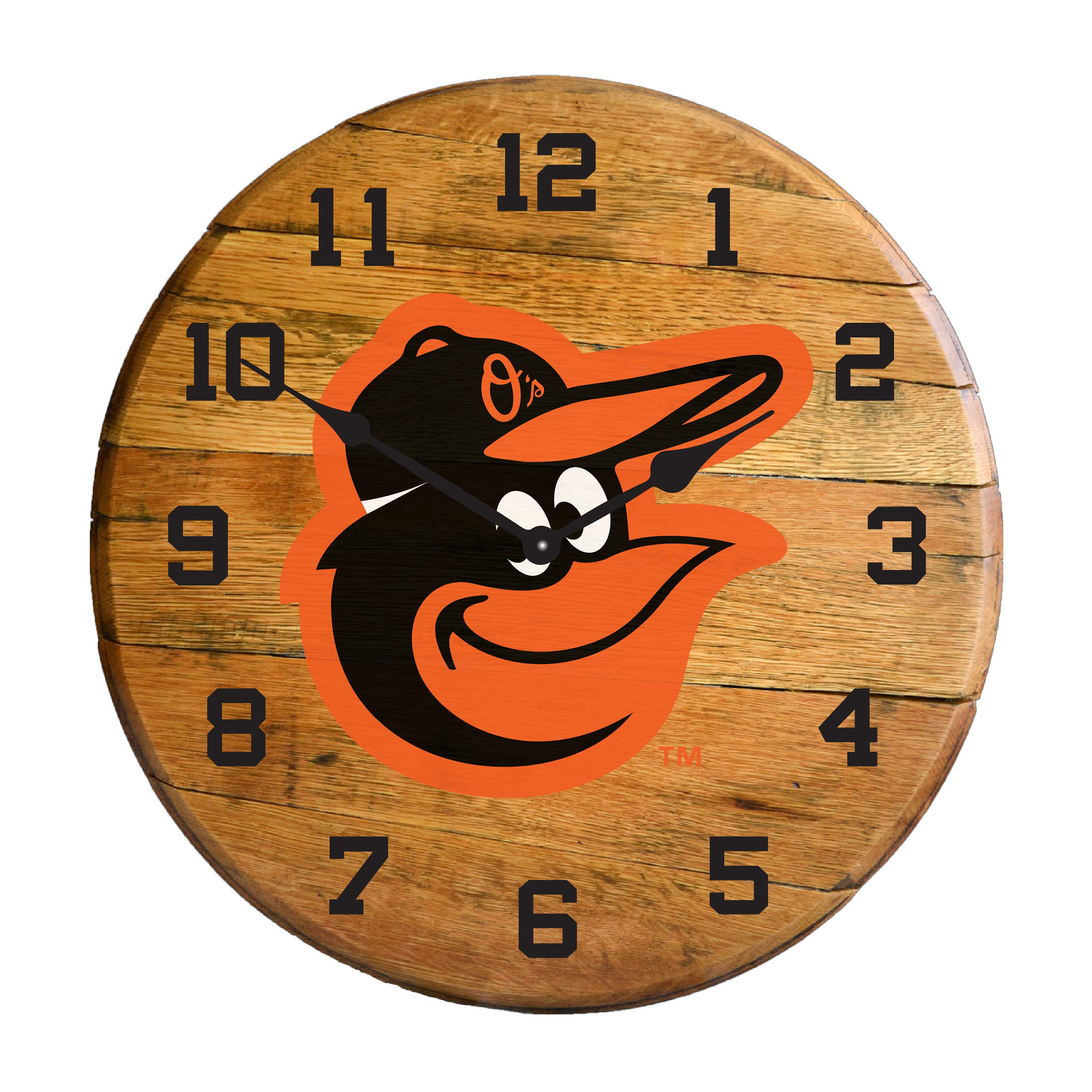 Baltimore Orioles Oak Barrel Clock Officially Licensed MLB 1 Baltimore Orioles Oak Barrel Clock Officially Licensed MLB