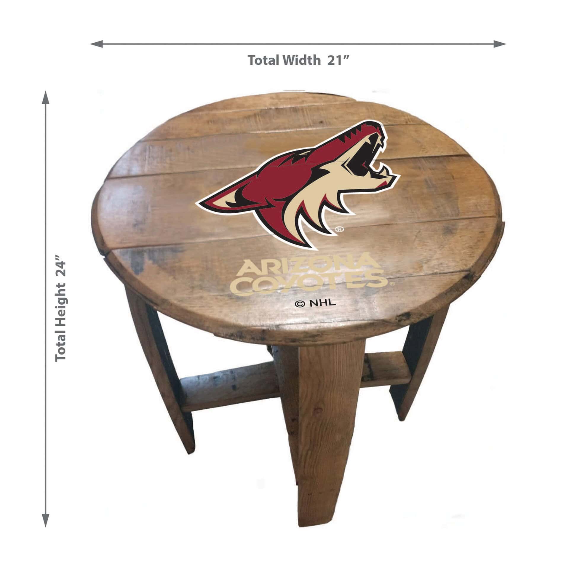 Baltimore Orioles Oak Barrel Table 2 Baltimore Orioles Oak Barrel Table - Image 2