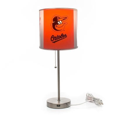Baltimore Orioles USB Charging Chrome Lamp MLB Officially Licensed
