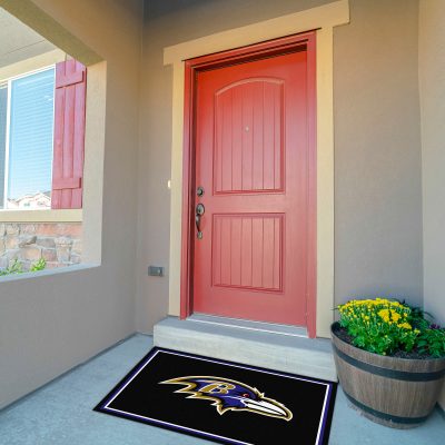 Baltimore Ravens 3x4 Area Rug Officially Licensed Stain Resistant