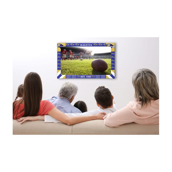 Baltimore Ravens 40 50 Inch Adjustable TV Frame 1