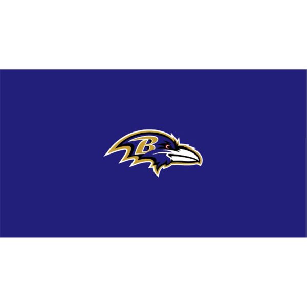 Baltimore Ravens 8 ft Polyester Anti Friction Billiard Cloth 1