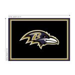 Baltimore Ravens 8x11 Officially Licensed Premium Nylon Area Rug