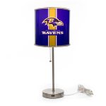 Baltimore Ravens Chrome USB Charging Lamp with Shade Insert