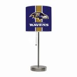 Baltimore Ravens Chrome USB Charging Lamp with Shade Insert