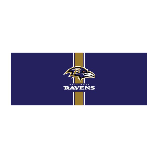 Baltimore Ravens Chrome USB Charging Lamp with Shade Insert 2