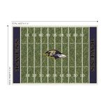 Baltimore Ravens Homefield Football Field 4x6 Area Rug