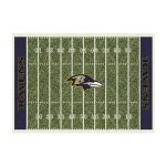 Baltimore Ravens Homefield Football Field 6 x 8 Rug