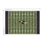 Baltimore Ravens Homefield Football Field 6 x 8 Rug