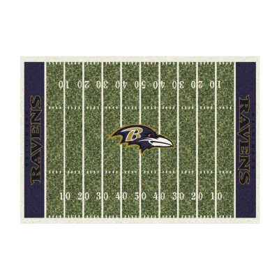 Baltimore Ravens Homefield Football Field 6 x 8 Rug