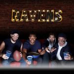 Baltimore Ravens Lighted Recycled Metal Wordmark NFL Logo Sign