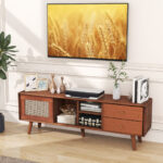 Bamboo TV Stand with Storage for TVs up to 65 Inch 22 Bamboo TV Stand with Storage for TVs up to 65 Inch