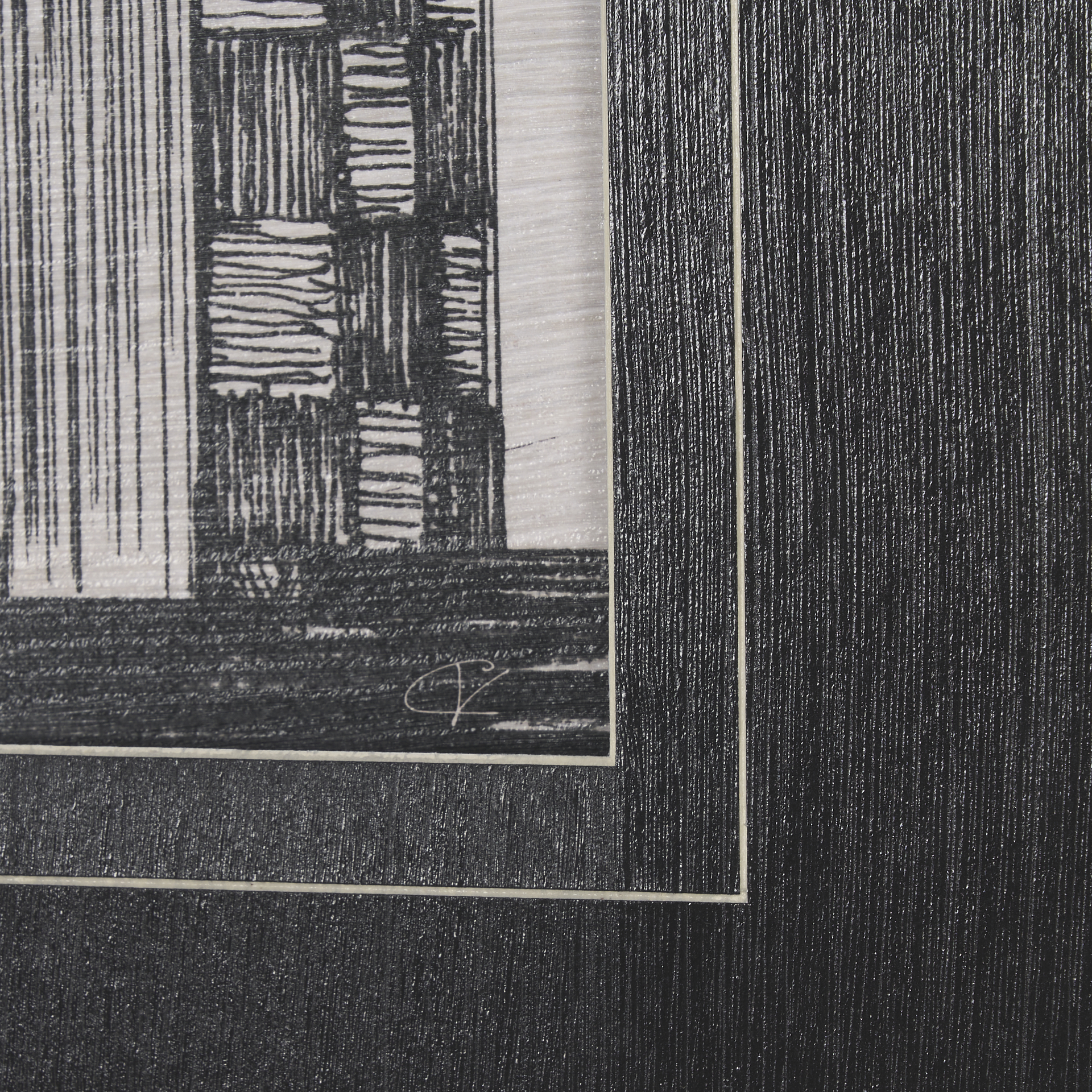 Barn Buildings II by Mercana Studio a Hand Embelished Textured Framed Art Print Matted under Glass 6 Barn Buildings II by Mercana Studio a Hand Embelished Textured Framed Art Print Matted under Glass - Image 6