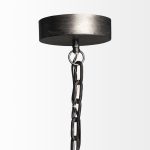 Bashaw I 17x20 Gray Toned Metal Dome Pendant Light