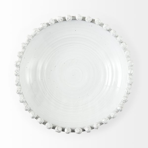 Basin 16 Round Off White Glazed Decorative Bowl 3