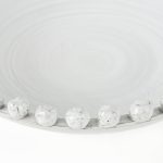 Basin 16" Round Off-White Glazed Decorative Bowl
