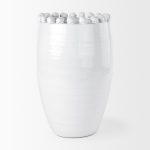 Basin Large Off-White Glazed Vase