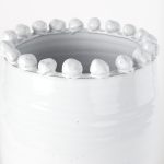 Basin Large Off-White Glazed Vase