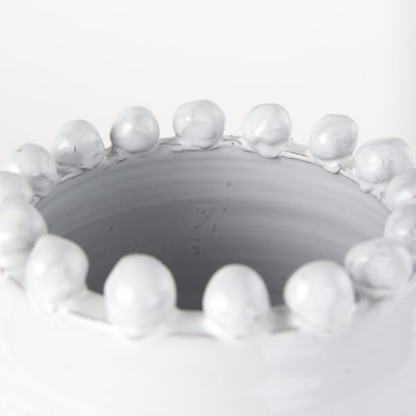 Basin Medium Off White Glazed Vase 7