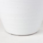Basin Medium Off-White Glazed Vase