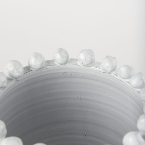 Basin Small Off White Glazed Vase 6