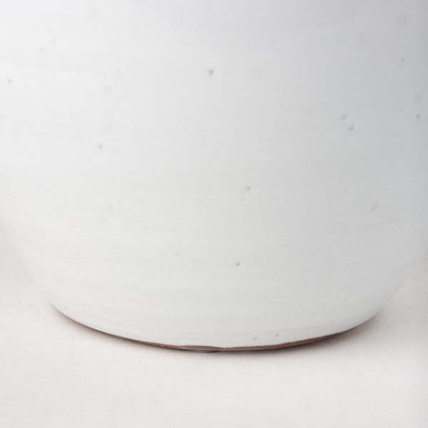 Basin Small Off White Glazed Vase 7