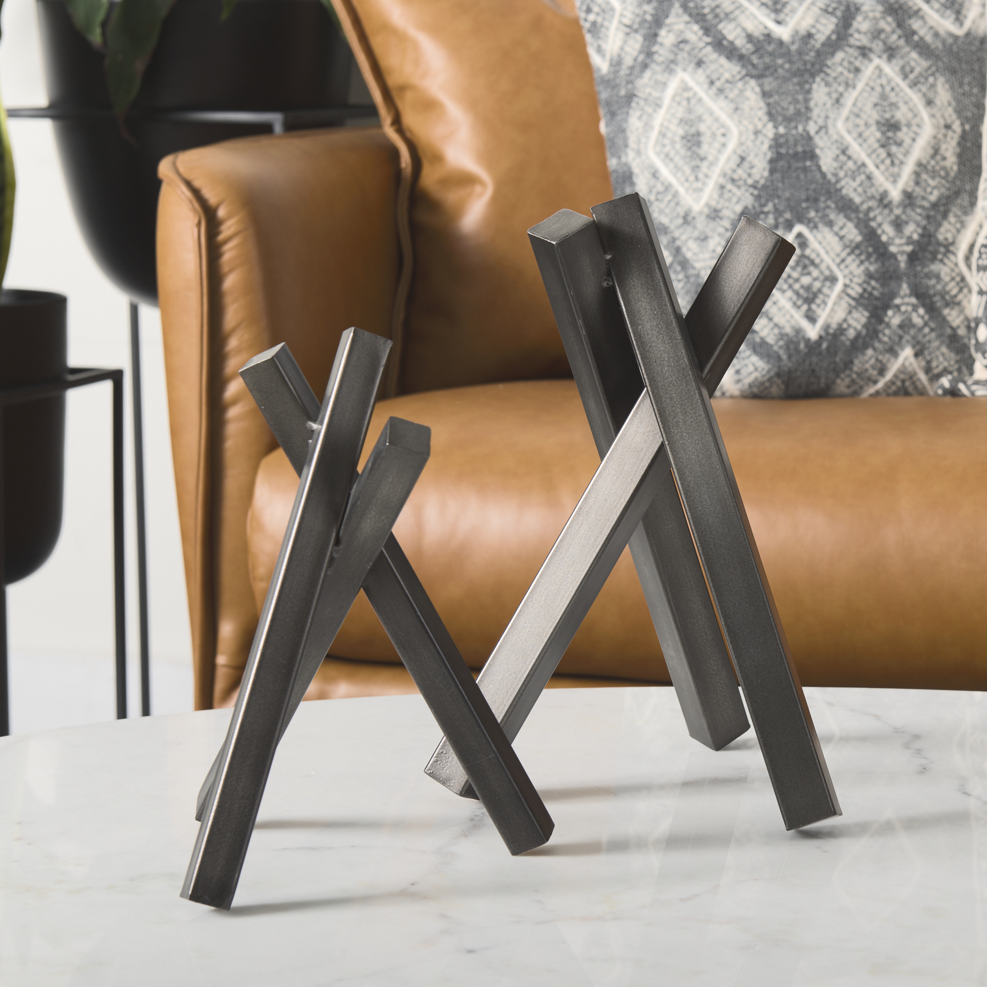 Bastian (Large) 9L x 8W Black Metal Abstract Object 5 Bastian (Large) 9L x 8W Black Metal Abstract Object - Image 5