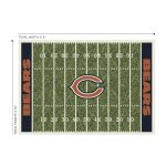 Bears Homefield 4x6 Football Field Area Rug