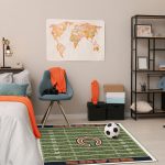 Bears Homefield 4x6 Football Field Area Rug