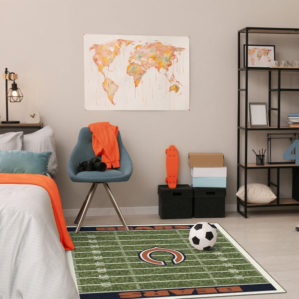 Bears Homefield 4x6 Football Field Area Rug 4