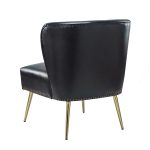 Beatrice Navy Faux Leather Nailhead Trim Accent Chair 9 Beatrice Navy Faux Leather Nailhead Trim Accent Chair