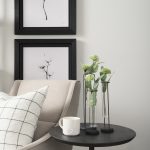 Beeker Set Of Three Black Metal Test Tube Style Vases