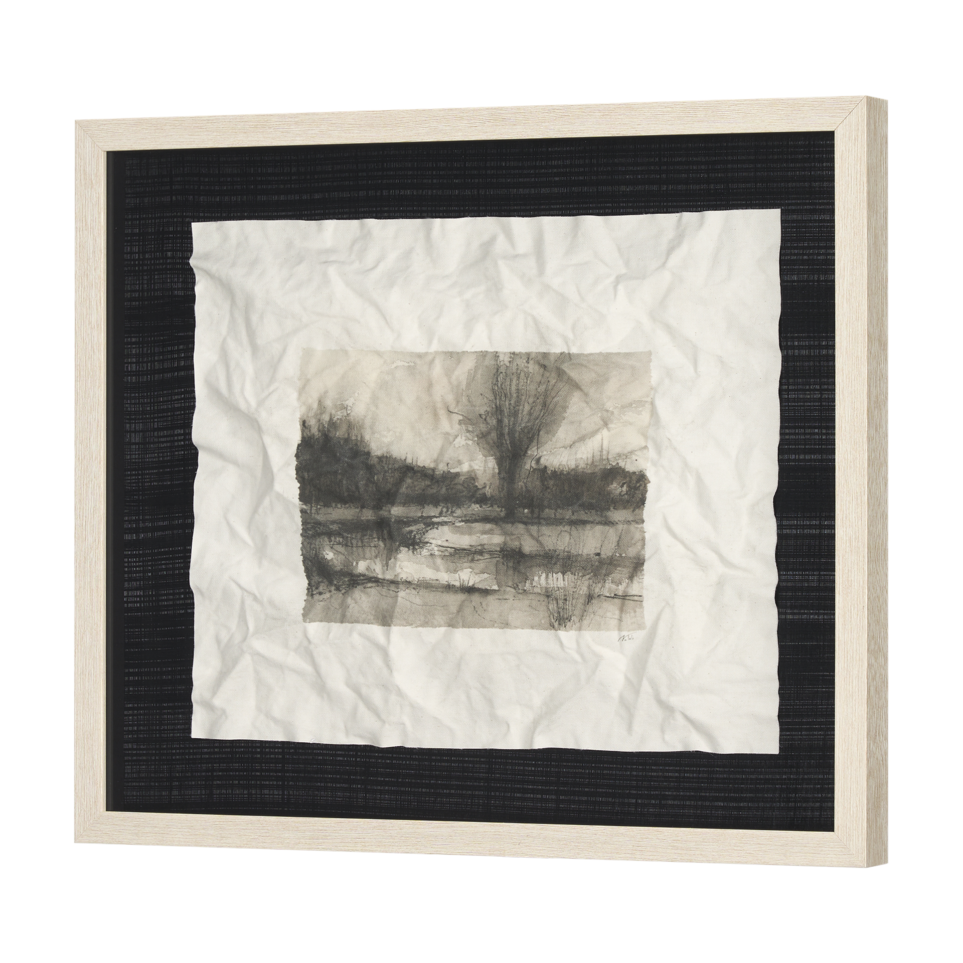 Before the Rain I by Mercana Studio a Hand Embelished Textured Framed Art Print Matted under Glass 2 Before the Rain I by Mercana Studio a Hand Embelished Textured Framed Art Print Matted under Glass - Image 2