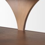 Bela Large Arched Console Table Medium Brown Wood
