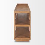 Bela Large Arched Console Table Medium Brown Wood
