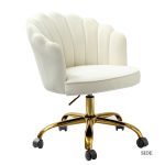 Belanda Velvet Tufted Flower Back Swivel Task Chair 7 Belanda Velvet Tufted Flower Back Swivel Task Chair