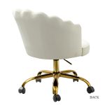 Belanda Velvet Tufted Flower Back Swivel Task Chair 8 Belanda Velvet Tufted Flower Back Swivel Task Chair