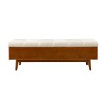 Belinda Acorn Mid-Century Modern Flip-Top Storage Bench 9 Belinda Acorn Mid-Century Modern Flip-Top Storage Bench