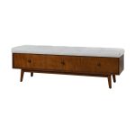 Belinda Walnut Mid-Century Modern Flip-Top Storage Bench 7 Belinda Walnut Mid-Century Modern Flip-Top Storage Bench