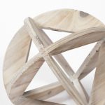 Bellatrix II (Large) 7L x 7W Natural Decorative Wooden Sphere