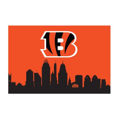 Bengals Cityscape 2x3 Washable Rug Hometown Pride Collection