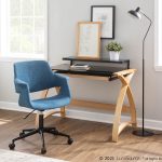Bentley Mid-Century Modern Natural Wood Black Glass Office Desk 16 Bentley Mid-Century Modern Natural Wood Black Glass Office Desk